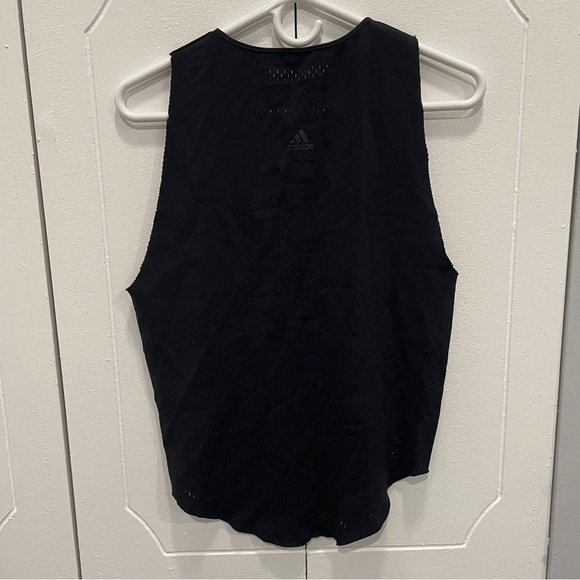 adidas Tops - Adidas Black Raw Hem Muscle Tank Top